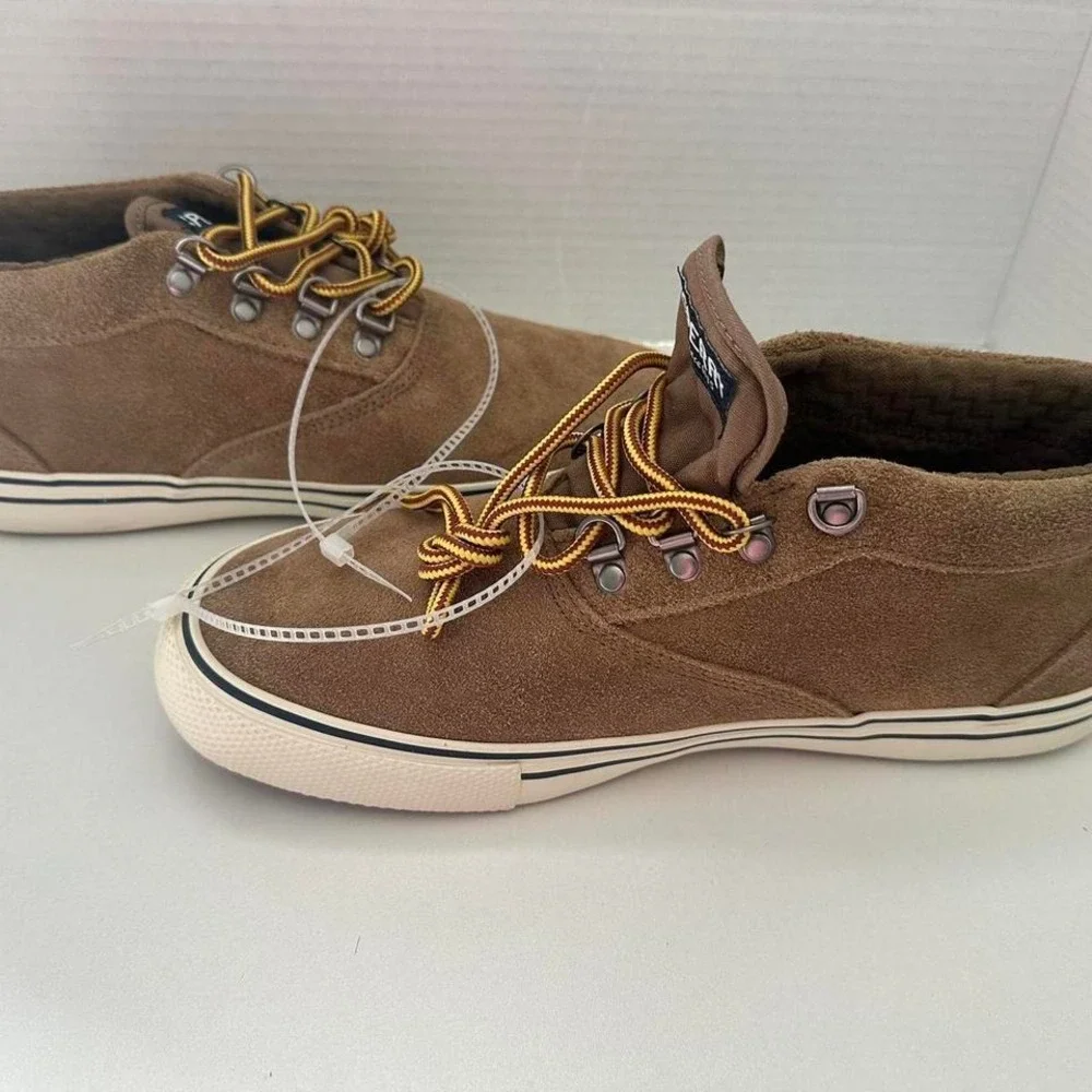 Men's Sperry Striper Storm Chukka Leather Boots Color Tan SIZE 8.5
